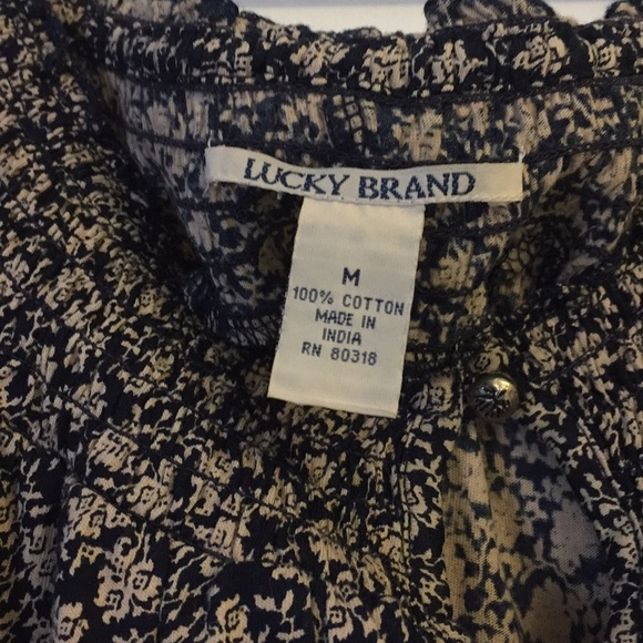 Cute boho lucky Brand top - Picture 3 of 4